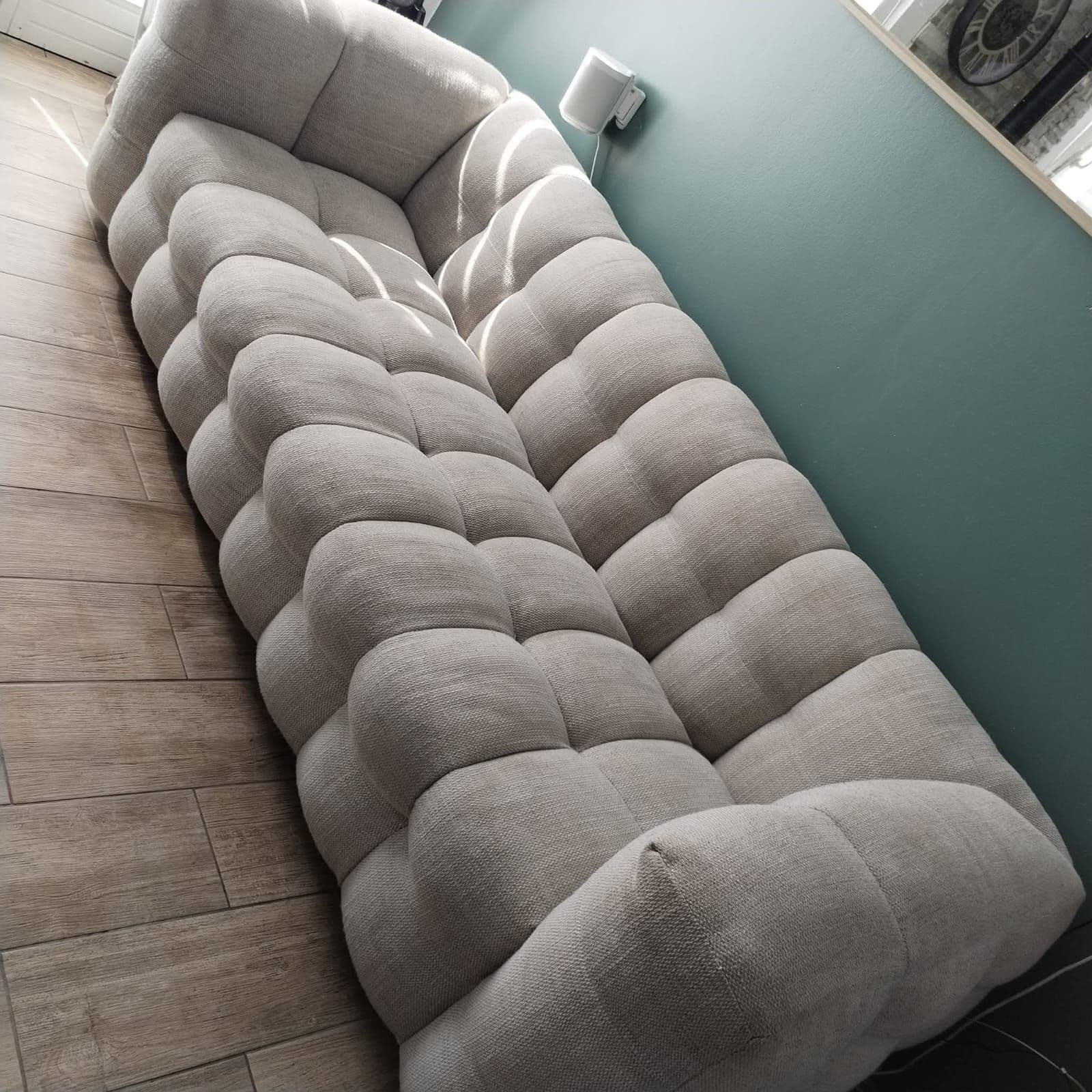 Canapé capitonné - Avant / Après - Après